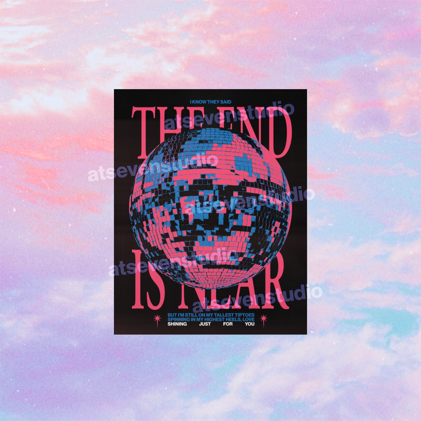 Mirrorball (The End is Near) Poster Print