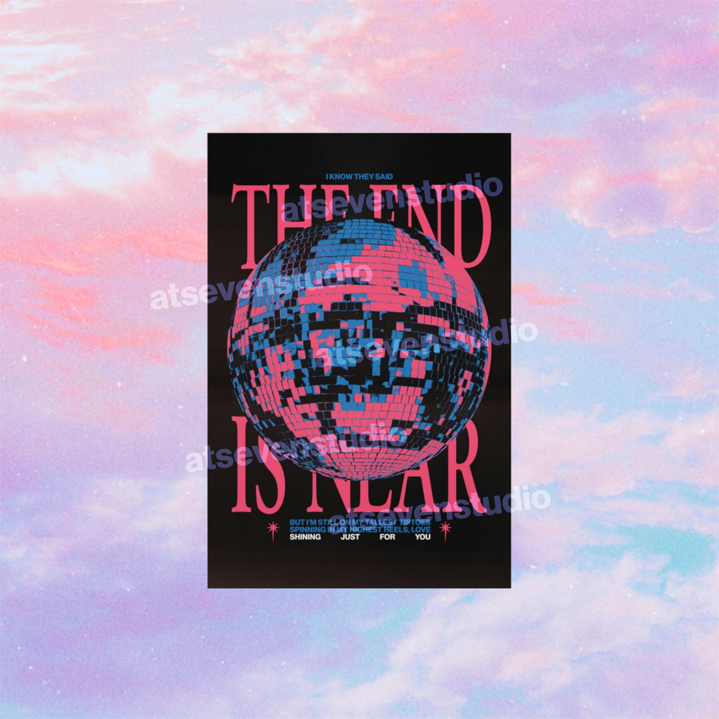 Mirrorball (The End is Near) Poster Print