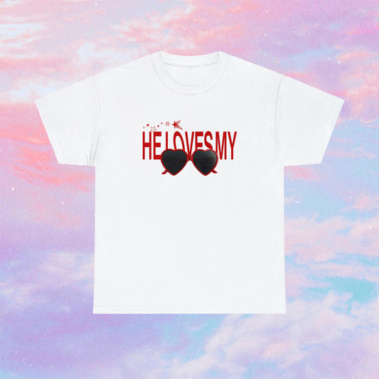Heart Shaped Sunglasses regular tee