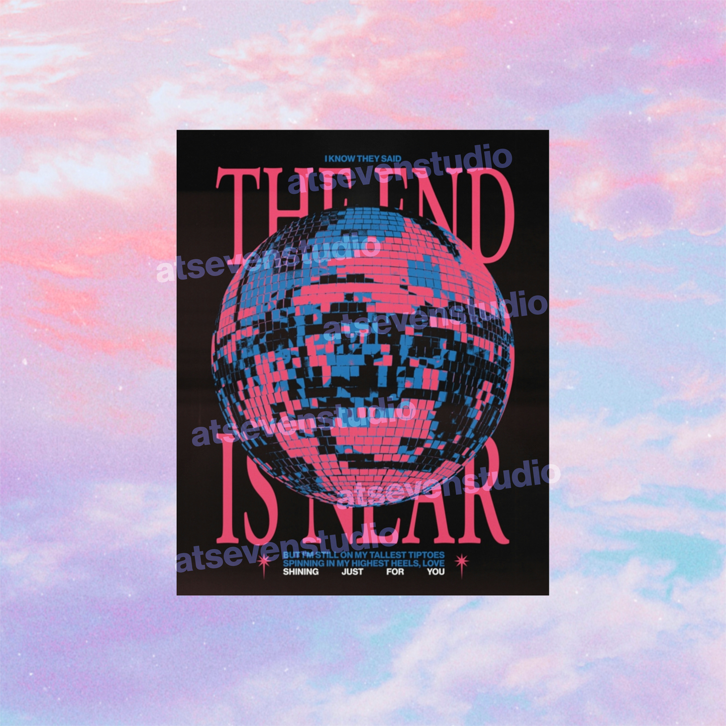 Mirrorball (The End is Near) Poster Print