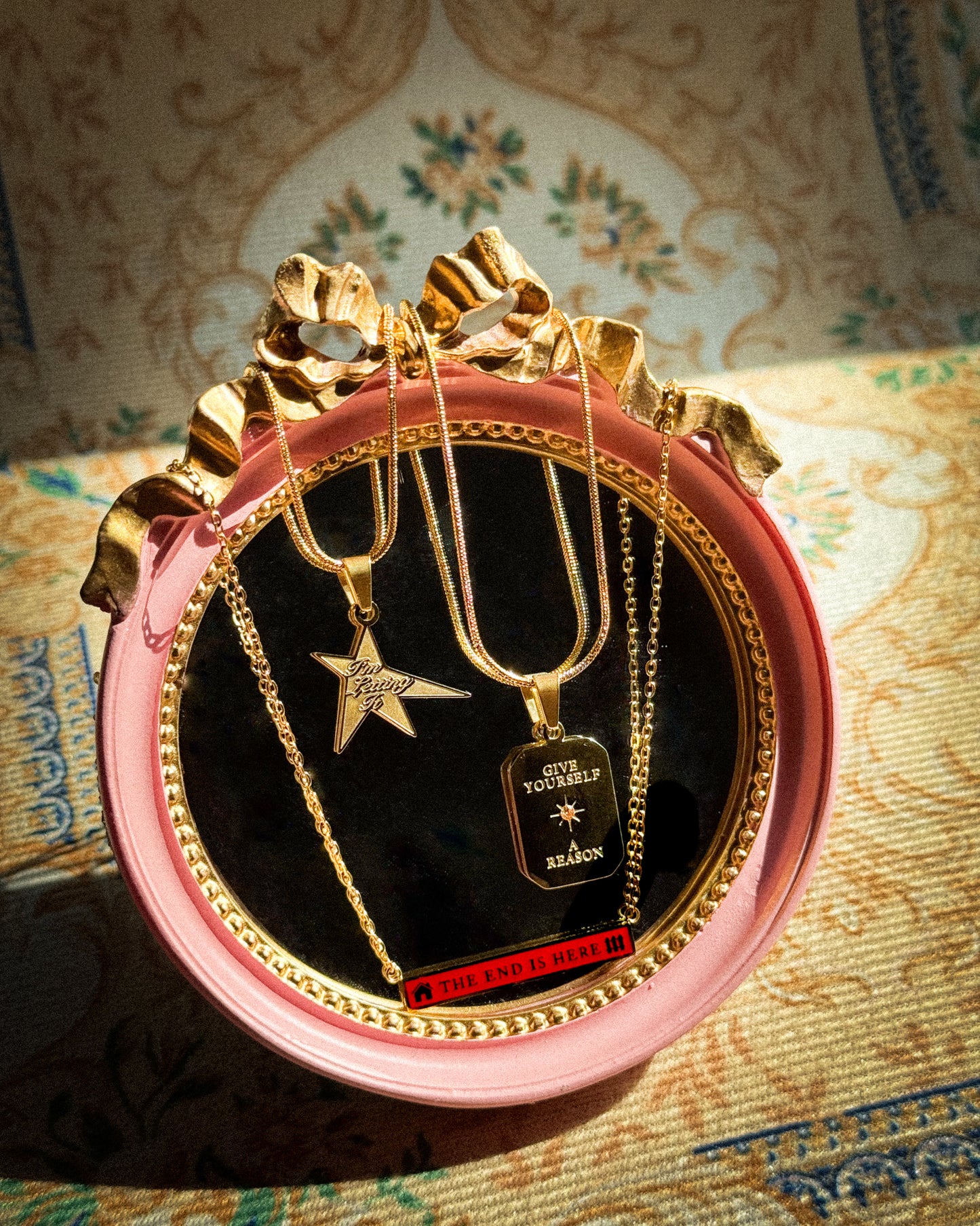 Whatever Happens Lucky Star Double-Sided Necklace