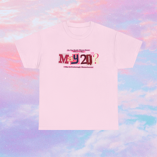 Where I Was REGULAR TEE (Tour Date)