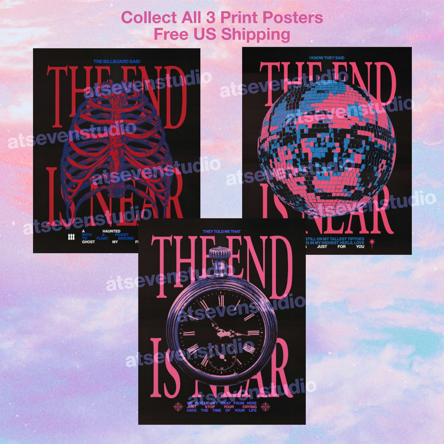 The End is Near Collection 3-Pack Print Posters