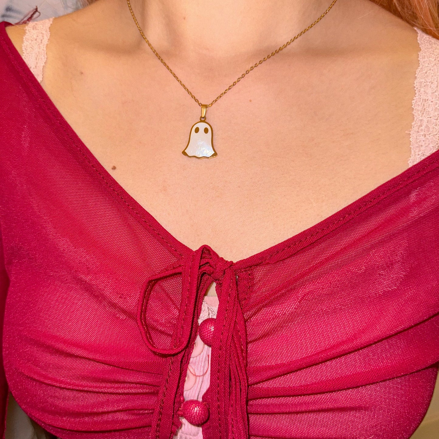 Little Ghost Double-Sided necklace