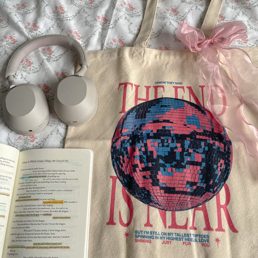 Mirrorball The End is Near Tote Bag