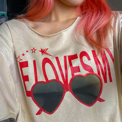 Heart Shaped Sunglasses regular tee