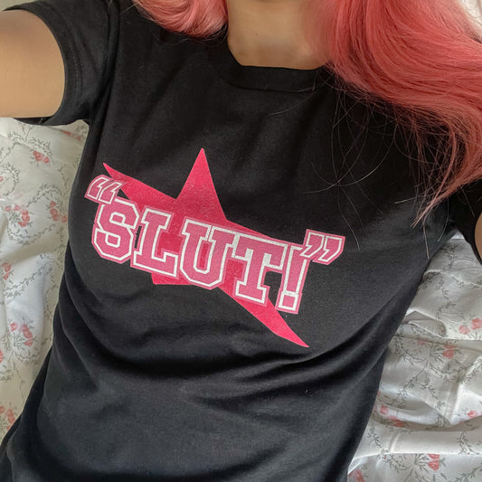 "Slut!" Logo Baby Tee