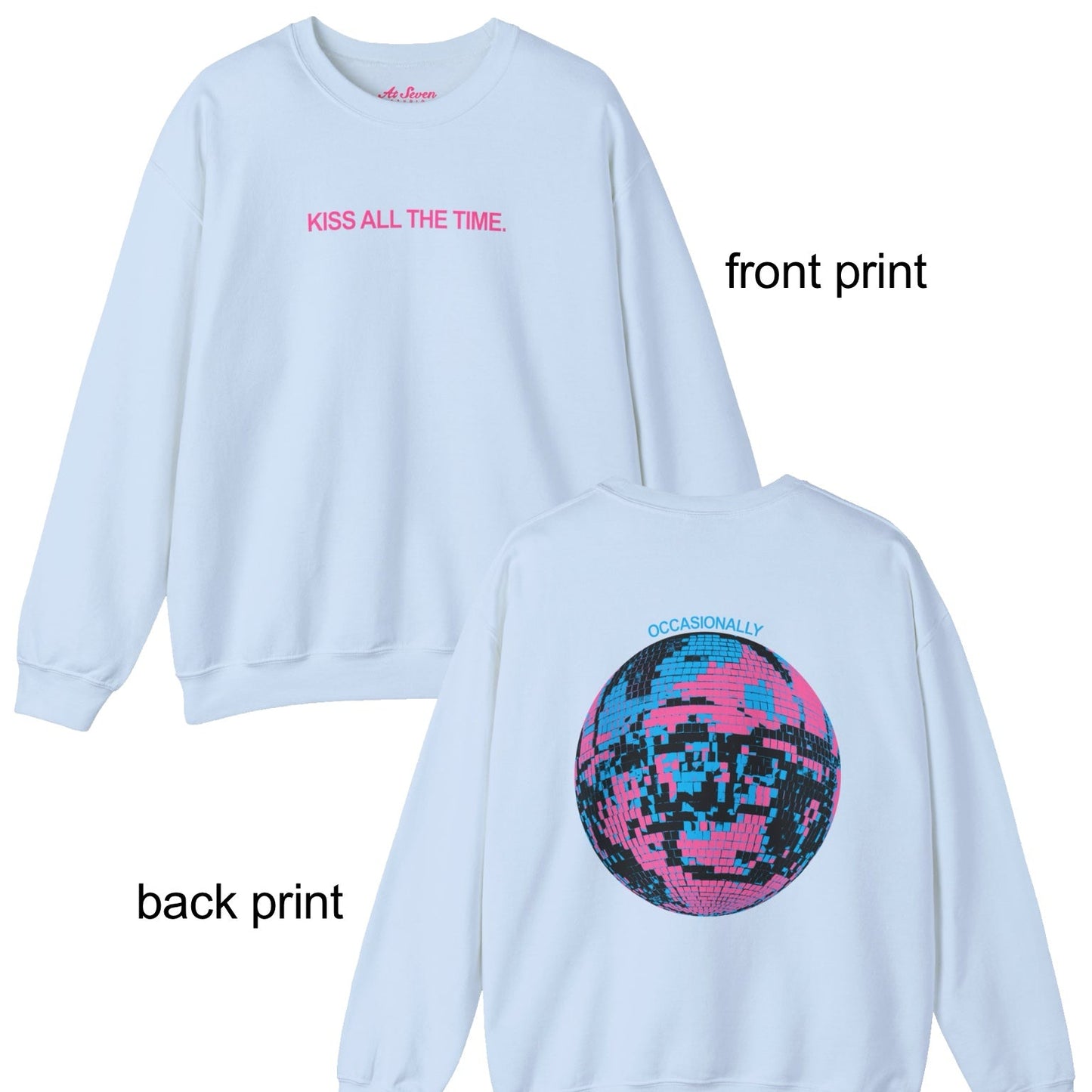 Disco Front & Back Graphic Crew