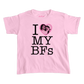 I Love My BFs baby tee