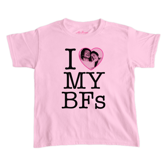 I Love My BFs baby tee