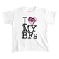 I Love My BFs baby tee
