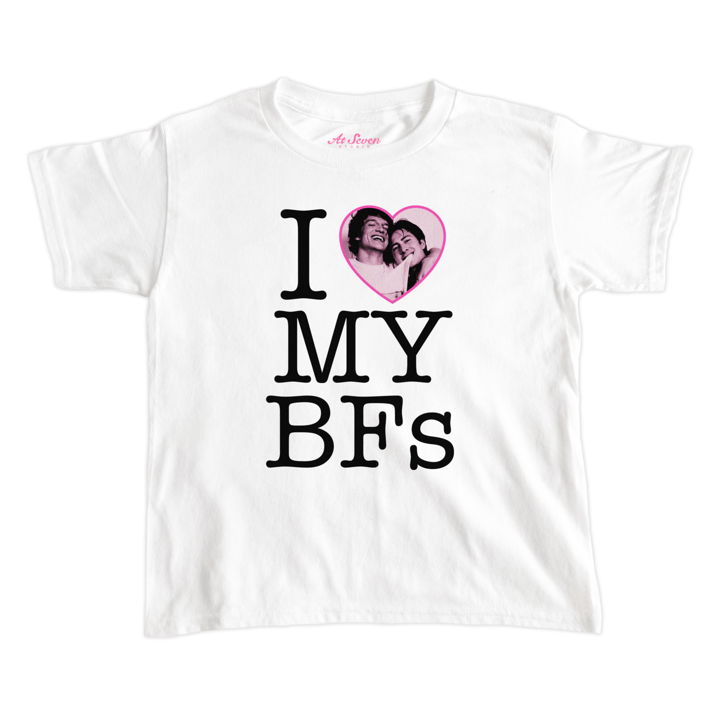 I Love My BFs baby tee