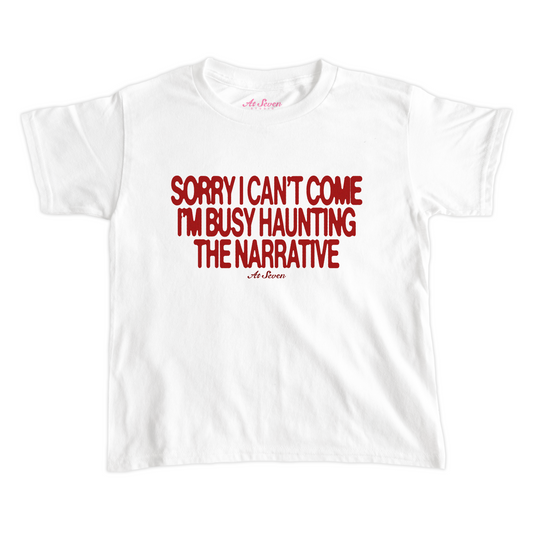 Haunting the Narrative baby tee