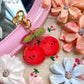 Cherry Glitter arylic keychain