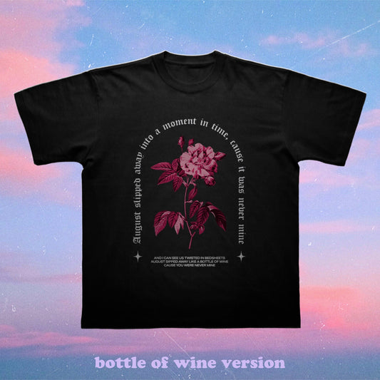 August Graphic Tee (bottle of wine version)