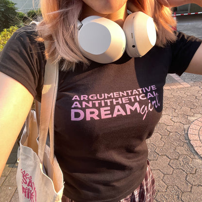Dream Girl baby tee (Hits Different)