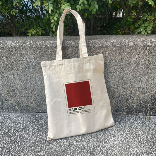 Maroon Tote Bag